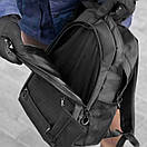 Рюкзак Prime чорний тканинний міский з гаманцем на карабіні на 21 літра, фото 6