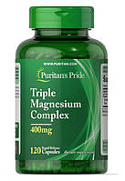 Комплекс магнію Puritan's Pride Triple Magnesium Complex 400 мг 120 капсул