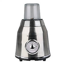 Стаціонарний сталевий блендер з кавомолкою Sokany SK-186 з чашею 1.5л для коктейлів 800 Вт, фото 2