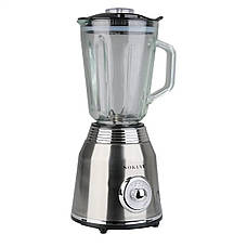 Стаціонарний сталевий блендер з кавомолкою Sokany SK-186 з чашею 1.5л для коктейлів 800 Вт, фото 3