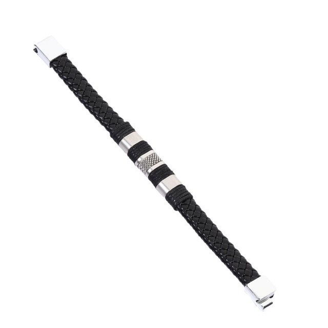 Браслет чоловічий шкіряний Rock Strong Black Браслет чоловічий шкіряний Rock Strong Black