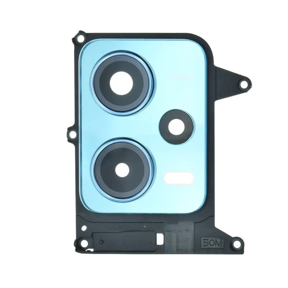 Скло камери для Xiaomi Redmi Note 12 (5G) в рамці (Blue) (Original)