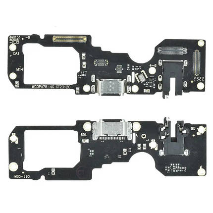 Плата з USB-роз’ємом та мікрофоном для Oppo A78 (4G), фото 1