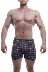 Чоловічі труси шорти облягаючі сімейні, бавовна МО top 000049 коричневі розмір 48 M