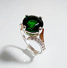 Срібна каблучка з золотими накладками, фото 2