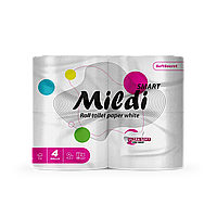 Туал. папір Mildi smart 2шари 4рул/100відр. целюл. білий