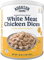 Сублімоване м'ясо курки шматочками з великим терміном придатності 30 років Augason Farms, 15 порцій