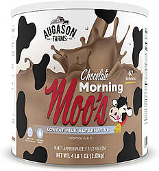 Соєве шоколадне молоко нежирне сублімоване з великим терміном придатності до 20 років Augason farms, 67 порцій