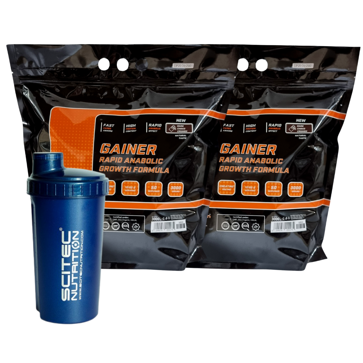 Мас-комплекс МАКСимальний: високовуглеводний Гейнер з креатином та вітамінами у складі 6 кг + Шейкер у Подарунок, фото 1