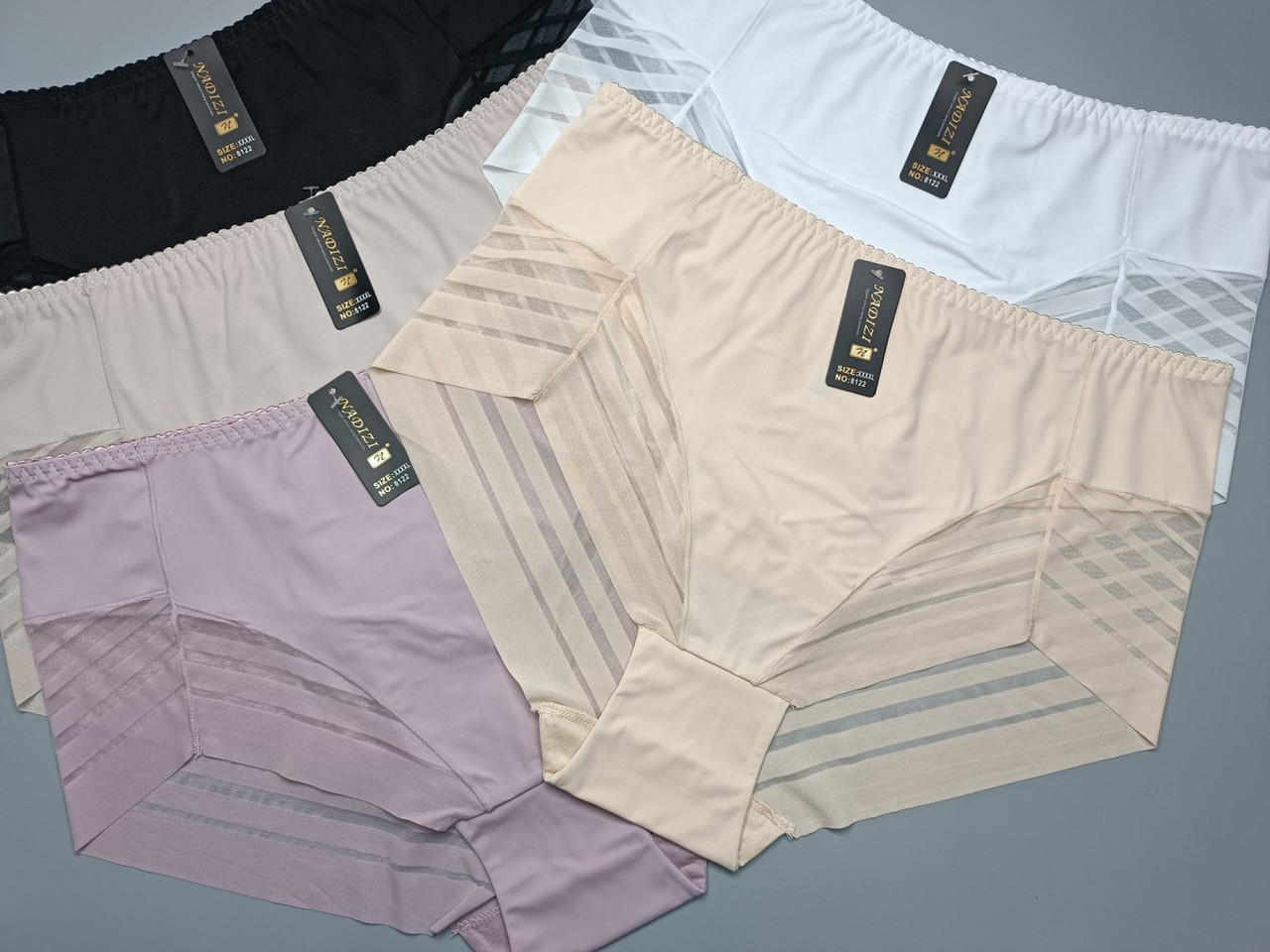 Жіночі труси NADIZI 8122 XXL (білий, телесний,шампань)
