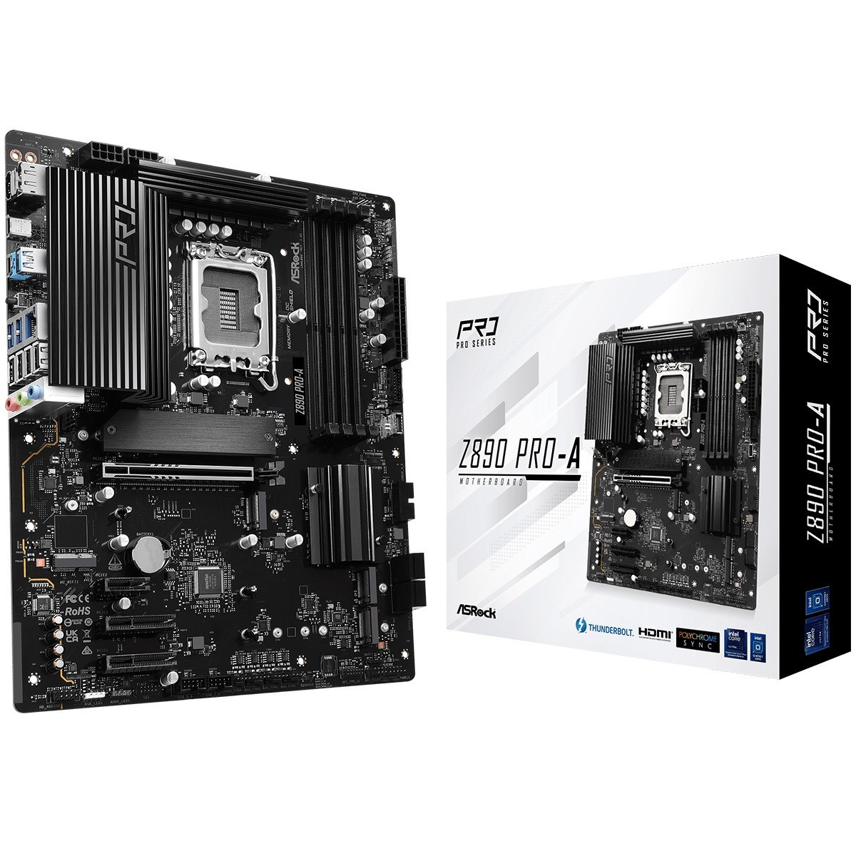 Материнська плата ASRock Z890 PRO-A (LGA1851, Intel Z890, DDR5, ATX) — надійна основа для продуктивних ПК