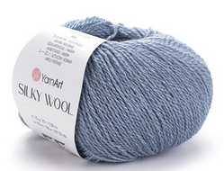 Пряжа Silky wool-331 джинс