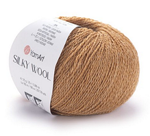 Пряжа Silky wool-345 золотистий беж