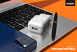 Мережевий зарядний пристрій MOXOM 2в1 micro 1USB/1A Fast Charging (MX-HC118) білий, фото 7