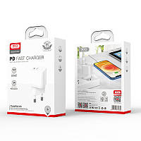 Мережевий зарядний пристрій XO PD FastCharger 20W (CE01) білий