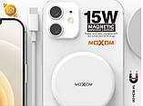 Бездротовий зарядний пристрій MOXOM MX-HC58 Magnetic 2A 1m білий, фото 7