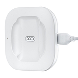 Бездротовий зарядний пристрій для навушників XO (WX017) Fast Charger 10W білий, фото 3