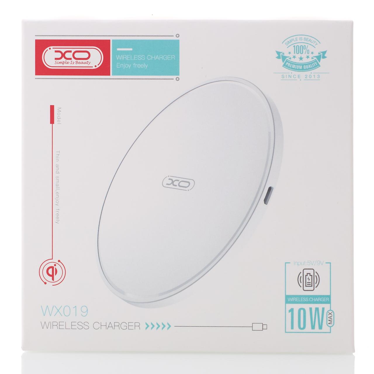 Бездротовий зарядний пристрій XO (WX019) Fast Charger 10W білий