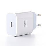 Мережевий зарядний пристрій DC 2в1 Lightning PD/20W (CA-F19) білий, фото 3