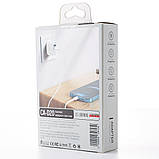 Мережевий зарядний пристрій DC 2в1 Lightning 1USB + PD 2.4A (CA-D20) білий, фото 4