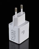 Мережевий зарядний пристрій DC 2в1 Lightning PD/45W (CA-F09) білий, фото 4