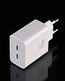 Мережевий зарядний пристрій DC 2PD/35W Fast Charger (CA-D17) білий, фото 3