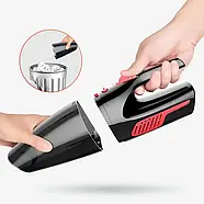 Пилосос автомобільний з живленням від прикурювача Чорний з червоним 120 Вт 5000 Па, фото 7