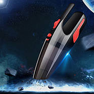 Пилосос автомобільний з живленням від прикурювача Чорний з червоним 120 Вт 5000 Па, фото 3