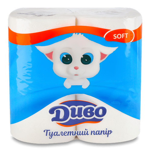 Туал. папір 6+2 рул. Диво Обухів 2шар. целюл. білий