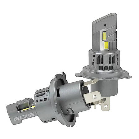 Світлодіодні LED лед лампи H4 (ближнє+дальне світло) компактні BAXSTER SX Active 48W 5800K 12V, фото 3