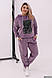 Жіночий велюровий костюм батал новинка 2024, фото 9