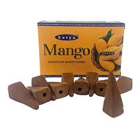 Конуси рідкий дим Манго Backflow Dhoop Cone Satya 10 конусів