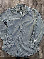 H&M Сорочка чоловіча  зелена в квадрат M