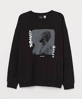 H&M Чоловіче худі чорного кольору XL Biber