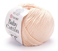 Пряжа Baby Cotton Yarnart-411 світлий персик