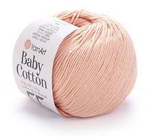 Пряжа Baby Cotton Yarnart-412 персик