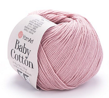 Пряжа Baby Cotton Yarnart-413 пудра