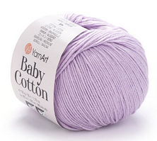 Пряжа Baby Cotton Yarnart-416 світло-бузковий