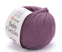 Пряжа Baby Cotton Yarnart-419 пильна троянда