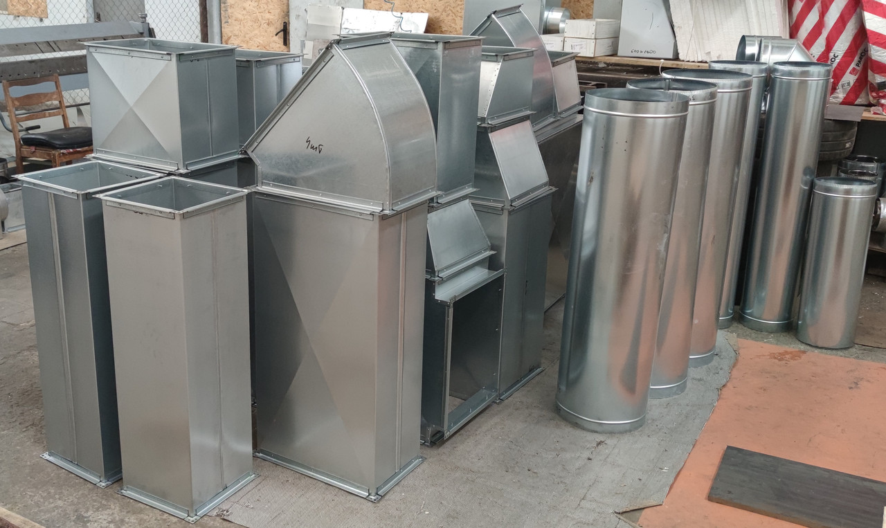 Прямокутний оцинкований повітровід 150х100, фото 1