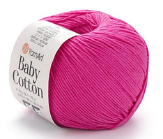 Пряжа Baby Cotton Yarnart-422 малина