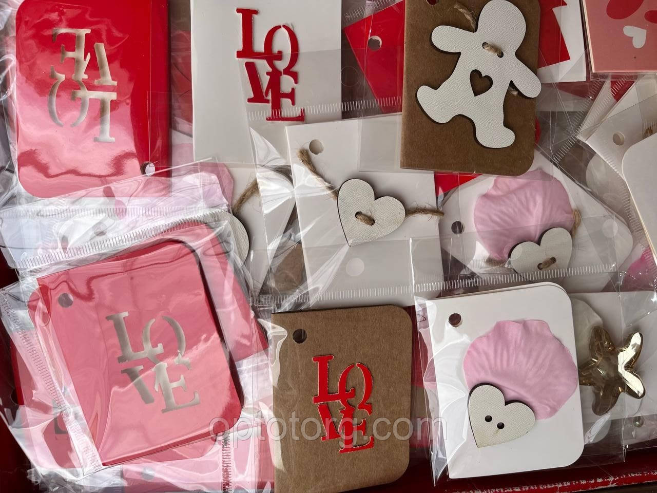 Набір листівок до Дня Святого Валентина 6*8 см, фото 1