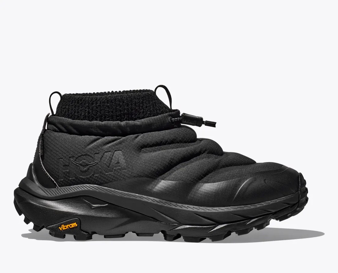 Черевики сліпони для туризму та прогулянок жіночі HOKA KAHA 2 FROST MOC GTX 1155196 BLACK/BLACK