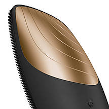 Електронна звукова термощітка для очищення обличчя Geske Sonic Thermo Facial Brush 6в1 (Gray), фото 5