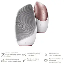 Електронна звукова термощітка для очищення обличчя Geske Sonic Thermo Facial Brush 6в1 (Starlight), фото 3