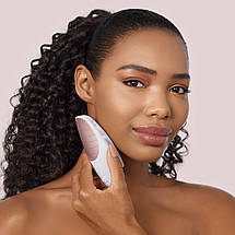 Електронна звукова термощітка для очищення обличчя Geske Sonic Thermo Facial Brush 6в1 (Starlight), фото 5