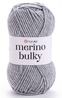 Пряжа Merino bulky-0282 сірий