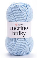Пряжа Merino bulky-215 блакитний