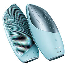 Електронна звукова термощітка для очищення обличчя Geske Sonic Thermo Facial Brush 6в1 (Turquoise), фото 4