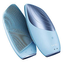 Електронна звукова термощітка для очищення обличчя Geske Sonic Thermo Facial Brush 6в1 (Aquamarine), фото 4